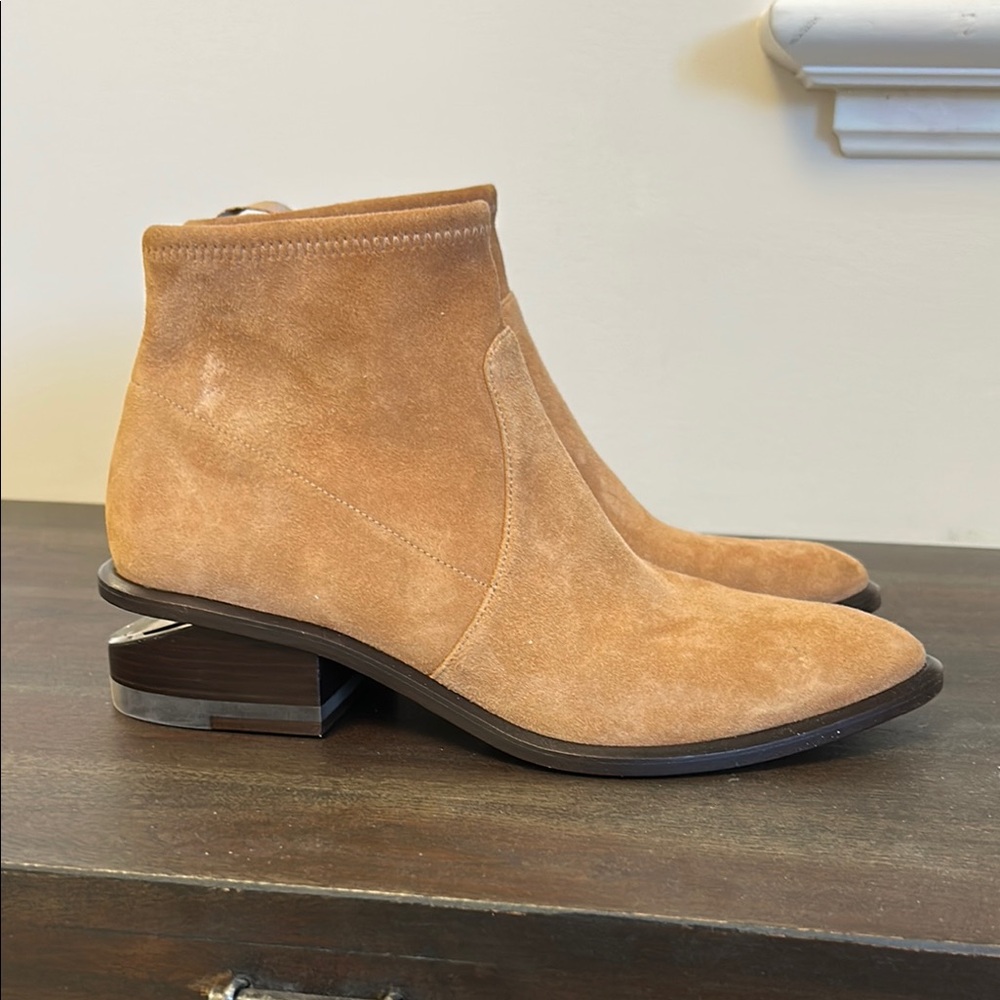 Alexander Wang Tan Suede booties size 38